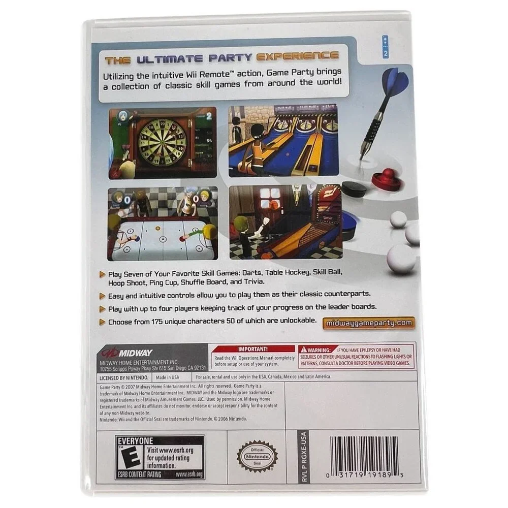 Nintendo Wii‎ Game Party Video Game Complete With Case & Manual Tested Working